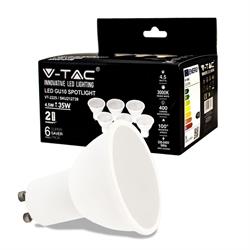 LAMPADINA DICROICA LED 4,5W GU10 3000K 6PZ PACK