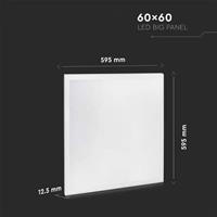 PANNELLO INCASSO LED 40W 4500K 600x600mm 120LM/W CON ALI