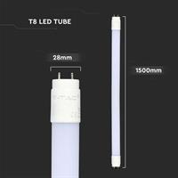 TUBO LED PLASTIC T8 20W 6400K 2100LM 150CM NO ROTABILE S