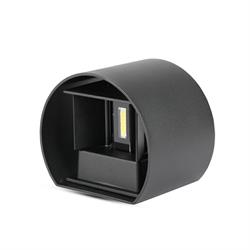 APPLIQUE LED 5W 3000K TONDO NERO IP65 BIEMIS VARIAB