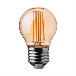 LAMPADINA LED SFERA 4W E27 G45 2200K AMBRA