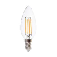 LAMPADINA LED CANDELA 6W E14 2700K TRASPARENTE