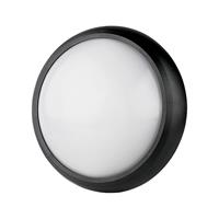 PLAFONIERA LED 12W 3000K TONDO NERO IP64