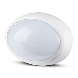 PLAFONIERA LED 12W 3000K OVALE BIANCO IP54