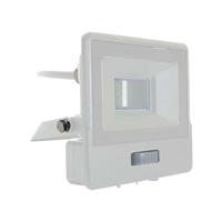 PROIETTORE LED 10W 3000K BIANCO CON PIR SENSOR CAVO 1MT