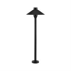 PALETTO LED 7W 3K IP65 H53 NERO CON BASE O PICCHETTO