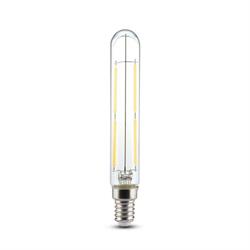 LAMPADINA LED TUBOLARE 4W E14 2700K T20 TRASPARENTE