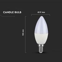 LAMPADINA LED CANDELA 5,5W E14 4000K 6PZ PACK