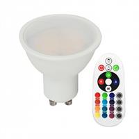 LAMPADINA LED 3,5W GU10 RGB+4000K TELECOMANDO RF