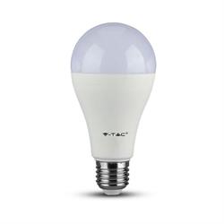 LAMPADINA LED GOCCIA 15W E27 A65 6400K TRIPACK