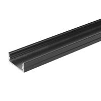 PROFILO ALLUMINIO NERO 2mt 23,5x10mm COVER OPACA NERO