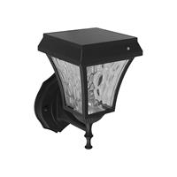 LANTERNA A PARETE LED 2W 3-4-6K IP44 SOLARE NERO