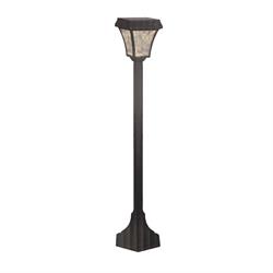 PALO CON LANTERNA SOLARE LED 2W 3-4-6K IP44 NERO