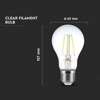 LAMPADINA LED 4W E27 2700K TRASPARENTE DIMMERABILE