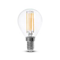 LAMPADINA LED SFERA 4W E14 P45 4500K TRASPARENTE