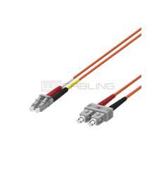 Fiber Optic Multimode Patch Cord ,50/125 LC-SC, 2 mt. OM