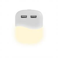 LUCE LED NOTTURNA 0,45W 4000K QUADRA CON USB SAMSUNG