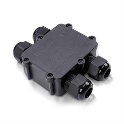 BLACK 4 PIN WATER PROOF TERMINAL BLOCK-CABLE DIAMETER