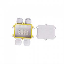 WHITE 4 PIN WATER PROOF TERMINAL BLOCK-CABLE DIAMETER