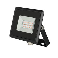 PROIETTORE LED 10W LUCE ROSSA NERO E-SERIES