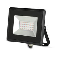 PROIETTORE LED 20W LUCE ROSSA NERO E-SERIES