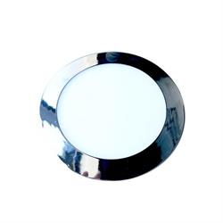 PANNELLO LED DA INCASSO 24W 3000K TONDO CROMO