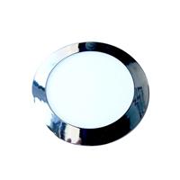 PANNELLO LED DA INCASSO 24W 3000K TONDO CROMO