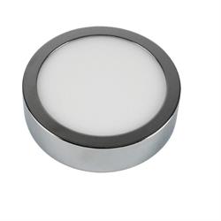 PANNELLO LED DA SUPERFICIE 6W 3000K TONDO CROMO