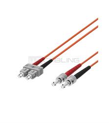 Fiber Optic Multimode Patch Cord ,50/125 ST-SC, 0,5 mt.