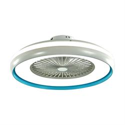 VENTILATORE A SOFFITTO LED 50W 3-4-6K + RF CONTROLLER BL