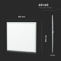 PANNELLO INCASSO LED 36W 3000K 600x600MM CON ALIMENTATOR