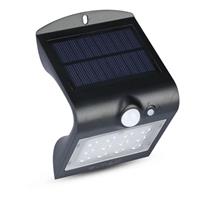 APPLIQUE LED SOLARE 1,5W 4000K NERA IP65 CON SENSORE