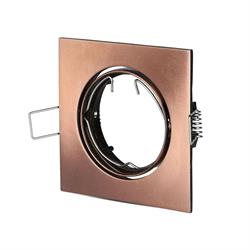 PORTAFARETTO DA INCASSO GU10 QUADRO BRONZO