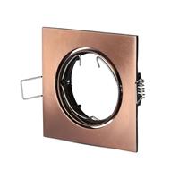 PORTAFARETTO DA INCASSO GU10 QUADRO BRONZO