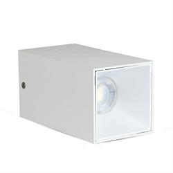 PORTAFARETTO CUBO DA SUPERFICIE BIANCO + BIANCO GU10