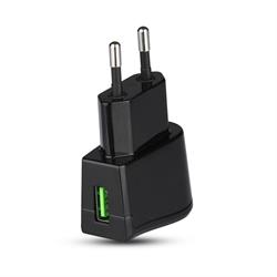 CARICABATTERIE USB 10W 2A NERO