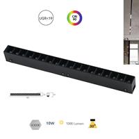 LAMPADA DAVINCI LINE NERO LED UGR 48V 10W 1200LM 4000K 3