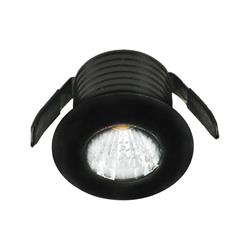 INCASSO LED SIRIO NERO 1W 100LM 4000K 3,5X2,6CM