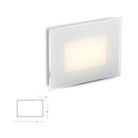 INCASSO LED SLAB BIANCO IN ALLUMINIO E VETRO 3W 440LM CC