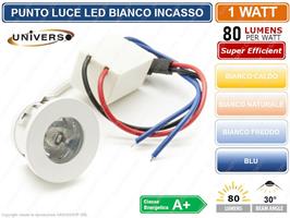 SPOT LED 1W BIANCO 3000K