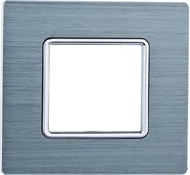 PLACCA ALLUMINIO 2P SILVER COMPATIBILE MATIX