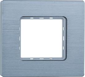 PLACCA ALLUMINIO 2P SILVER LUCIDO COMPATIBILE MATIX