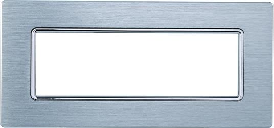 PLACCA ALLUMINIO 6P SILVER LUCIDO COMPATIBILE MATIX