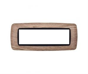 PLACCA PLASTICA 7P BOMBATA LEGNO CHIARO COMP. LIVING