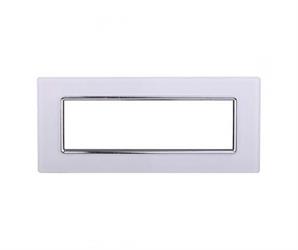 PLACCA VETRO 7P BIANCO COMPATIBILE LIVING