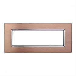 PLACCA ALLUMINIO 7P ORO COMPATIBILE LIVING