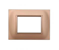 PLACCA QUADRATA  3P ORO COMPATIBILE LIVING