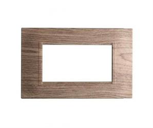 PLACCA QUADRATA 4P LEGNO SCURO COMPATIBILE LIVING