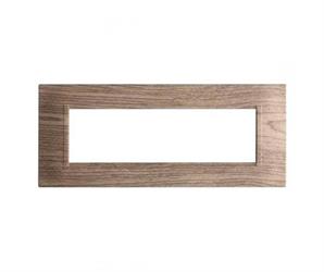 PLACCA QUADRATA 7P LEGNO SCURO COMPATIBILE LIVING