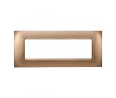 PLACCA QUADRATA 7P ORO COMPATIBILE LIVING